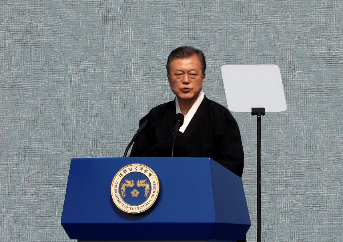 Moon, who has adopted a dovish approach to Pyongyang and brokered the US-North Korea talks process, urged his officials to find out what exactly had gone awry at the high-stakes meeting, and predicted a deal would ultimately be reached. (Reuters File Phot