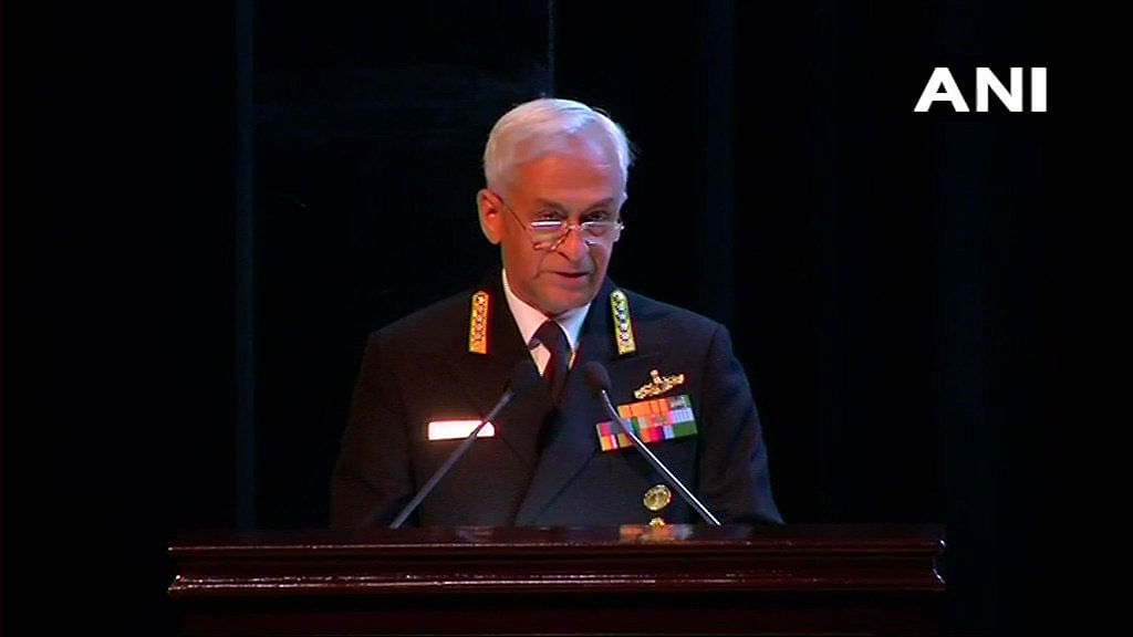 The Pulwama attack was perpetrated by extremists and "aided by a State" that seeks to destabilise India, Navy chief Admiral Sunil Lanba said on Tuesday. ANI photo