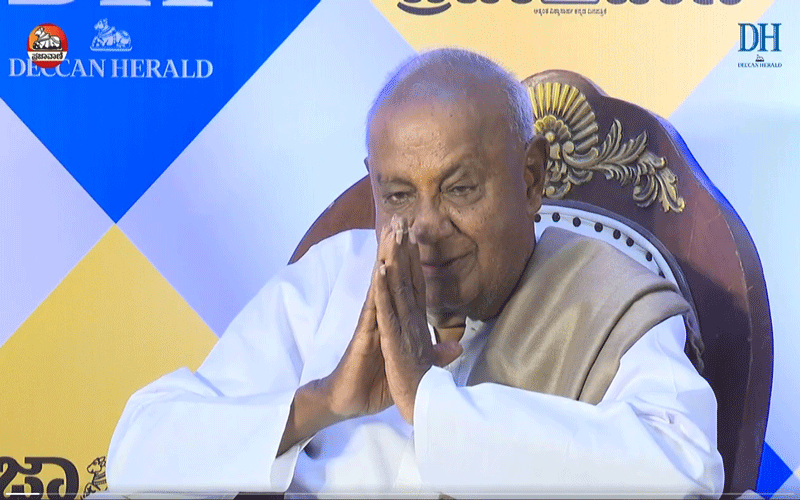 Former Prime Minister H D Deve Gowda. DH photo