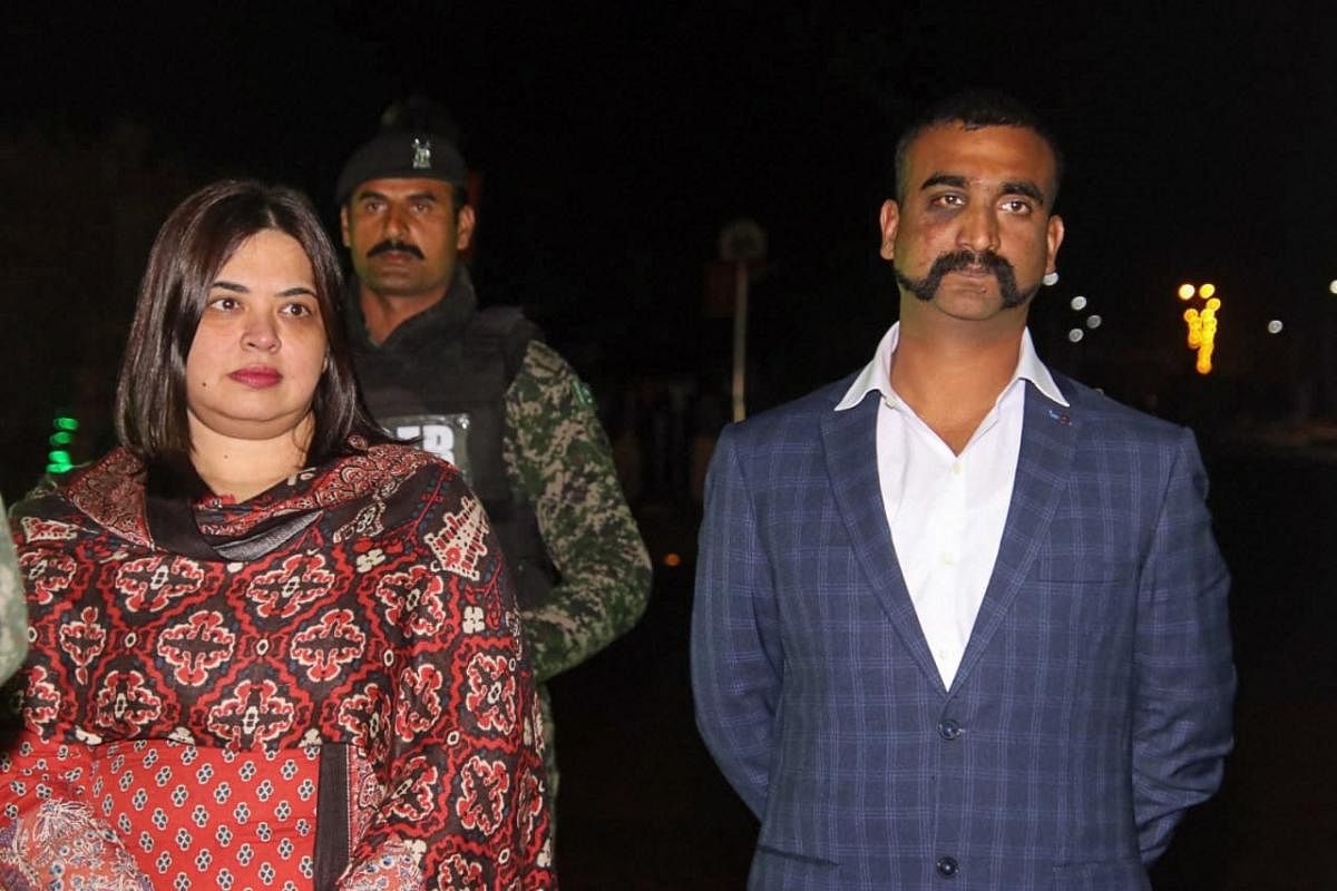 Abhinandan spent nearly 60 hours in Pakistan custody after he landed in the neighbouring country after engaging Pakistani fighter jets that violated Indian air space in Jammu and Kashmir's Poonch and Nowshera sectors. (PTI File Photo)