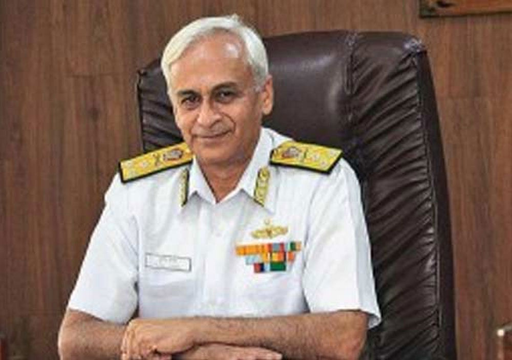 Navy Chief Admiral Sunil Lanba. PTI file photo