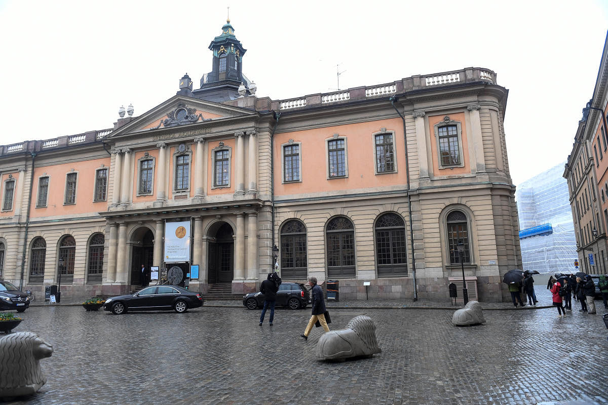 A view of the old Stock Exchange Building, home of the Swedish Academy, in Stockholm, Sweden. Reuters Photo