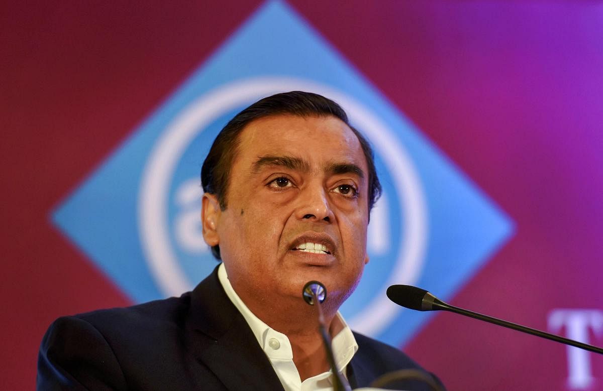 Richest Indian Mukesh Ambani jumped six positions to rank 13th on Forbes World's Billionaire list released Tuesday that was again topped by Jeff Bezos. PTI file photo