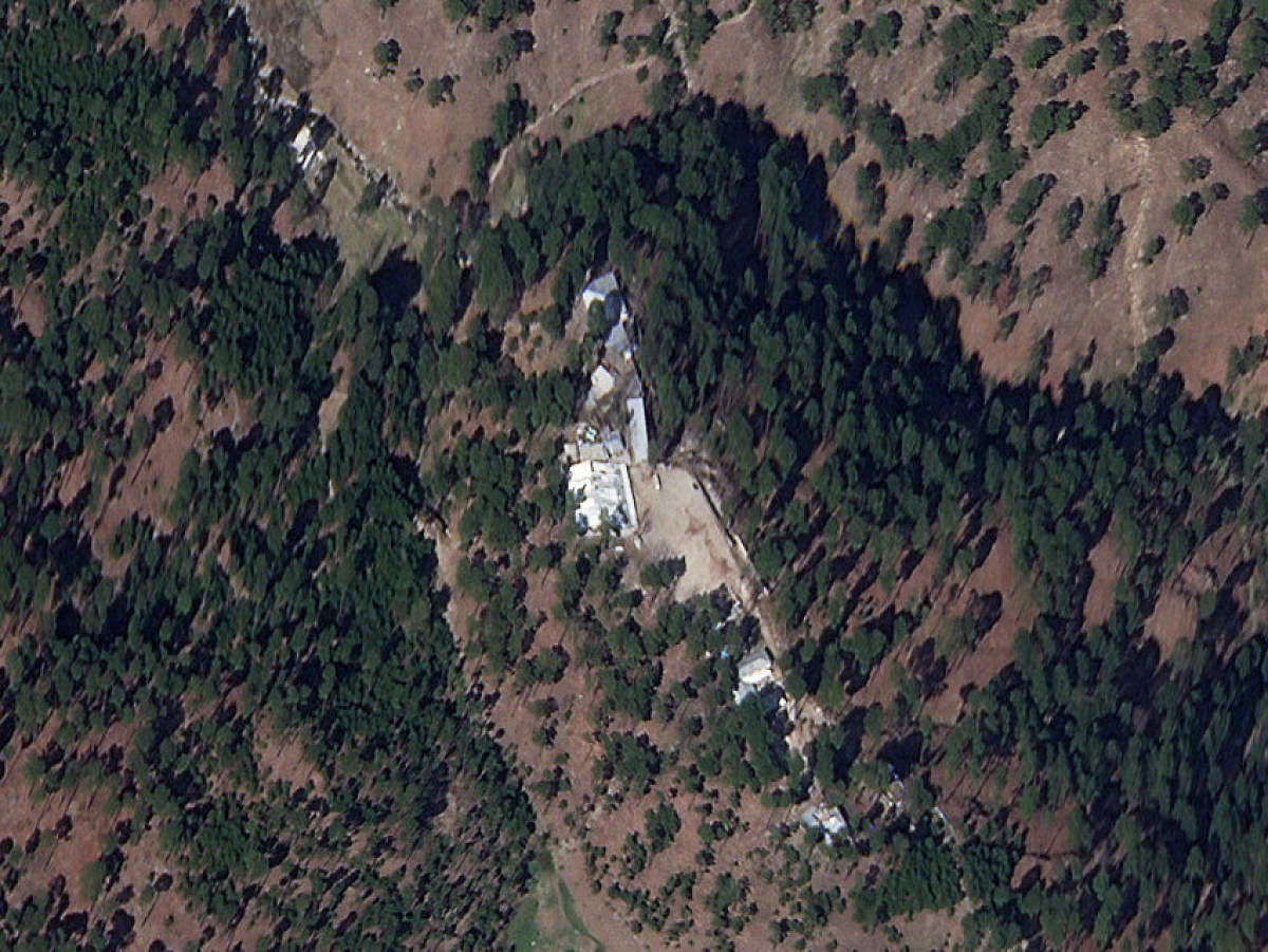 A cropped version of a satellite image shows a close-up of a madrasa near Balakot, Khyber Pakhtunkhwa province, Pakistan, March 4, 2019. Picture taken March 4, 2019. REUTERS