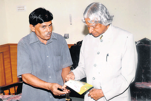 K G Murgavel with former President A P J Kalam.