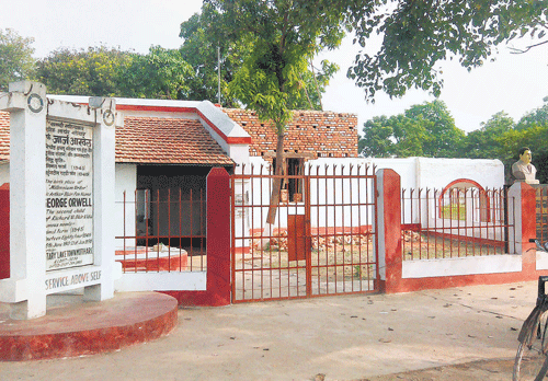The house where George Orwell was born atMotihari Bihar. MOHAN PRASAD