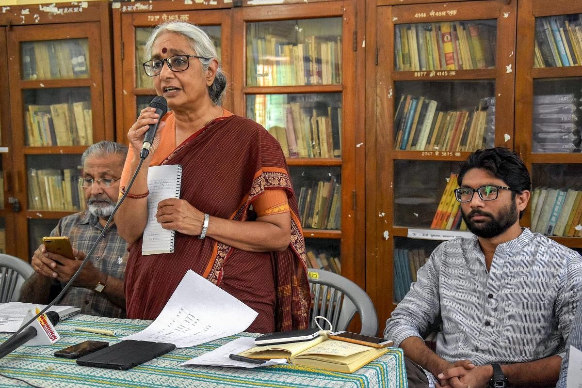 Why women who have contributed outstandingly to public policy making and the nation’s good - and not just the good of women - such as Medha Patkar, Aruna Roy (centre in photo)etc., have never been considered for nominations or elections to the legislatures or parliament is a question political parties need to answer.