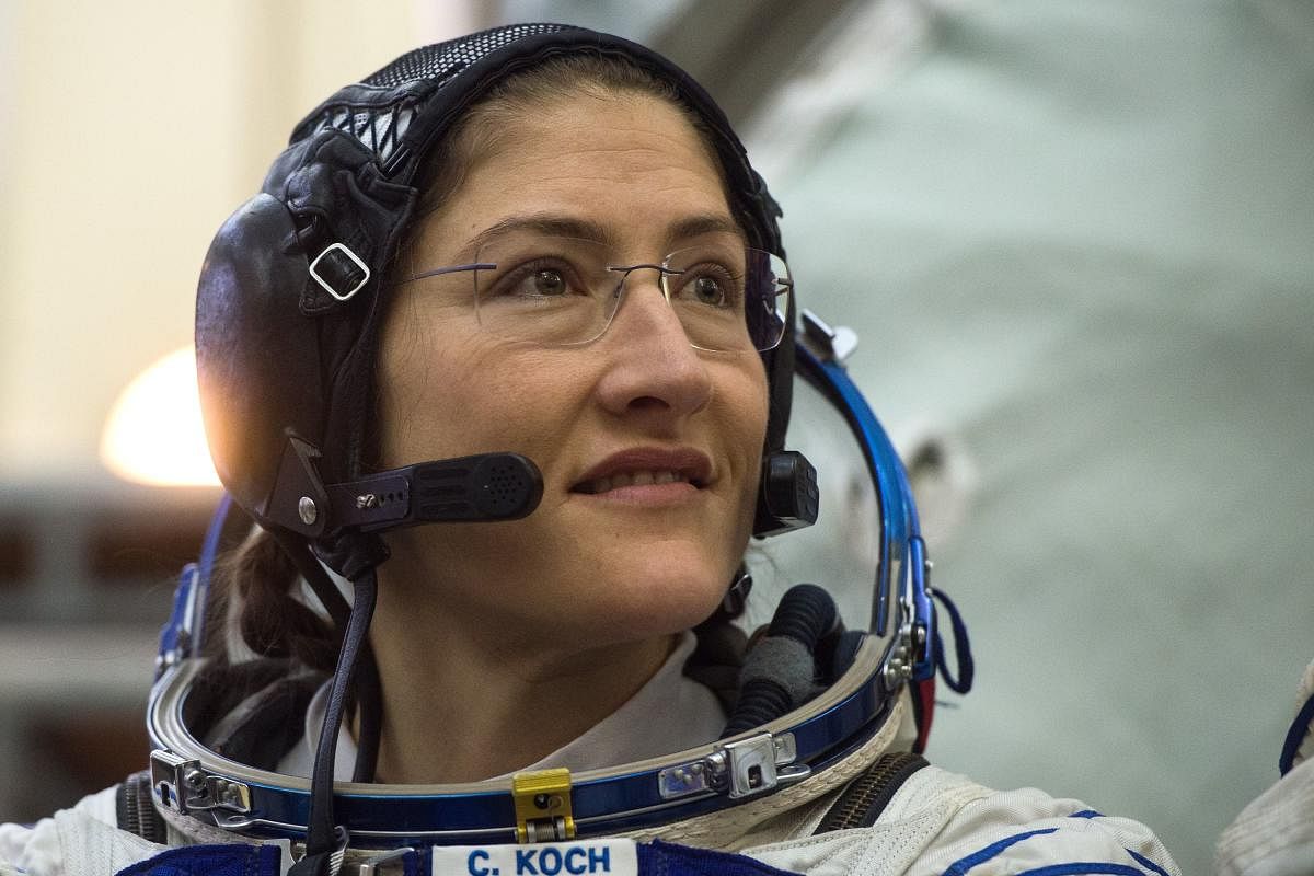 NASA astronaut Christina Hammock Koch. AFP file photo