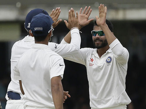 The BCCI and its parent body ICC seemed headed for a showdown after Indian all-rounder Ravindra Jadeja was today fined 50 per cent of his match fee for the altercation with England pacer James Anderson, a sentence which a livid Indian Board intends to challenge. AP file photo