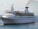 The cruise ship M V Aquamarine