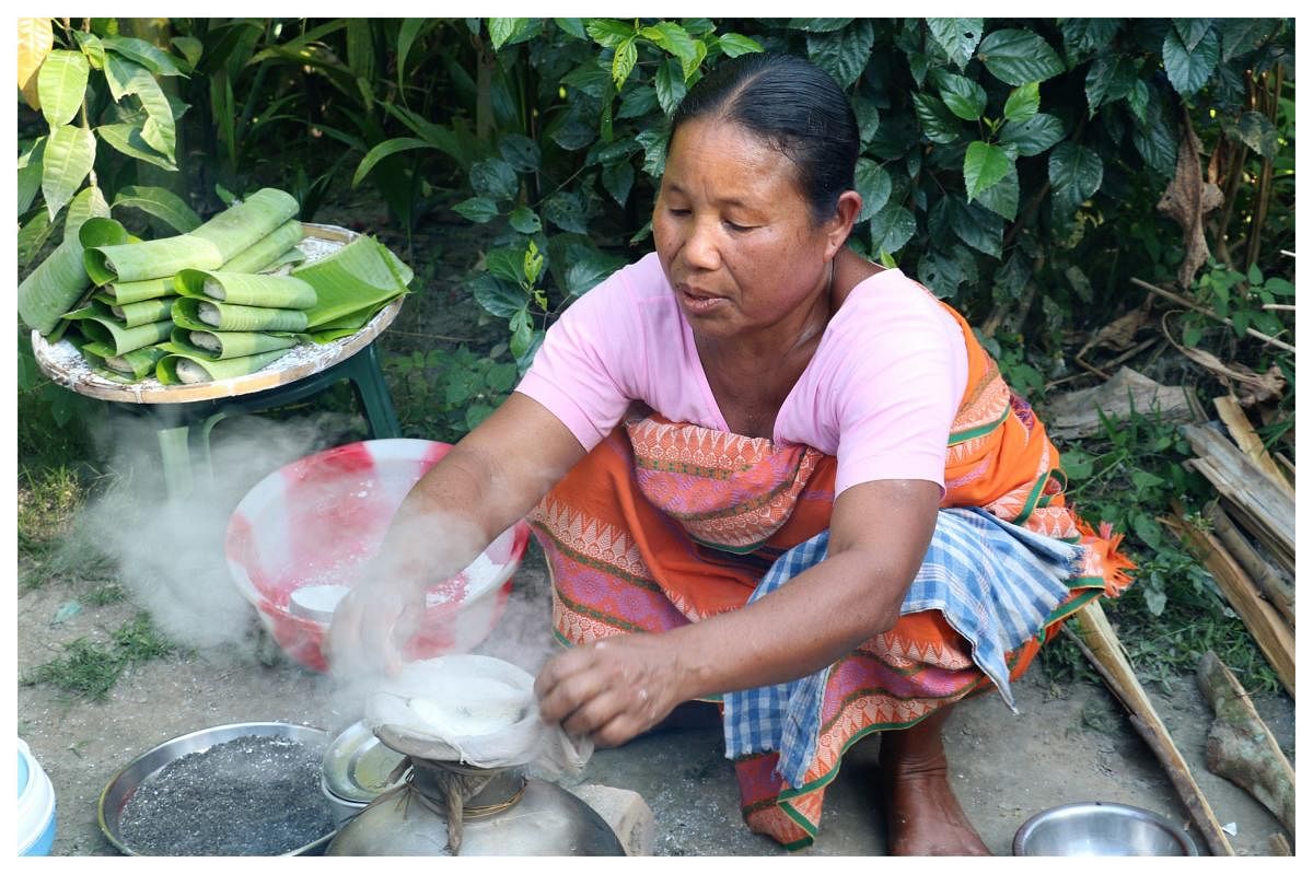 Pitha making