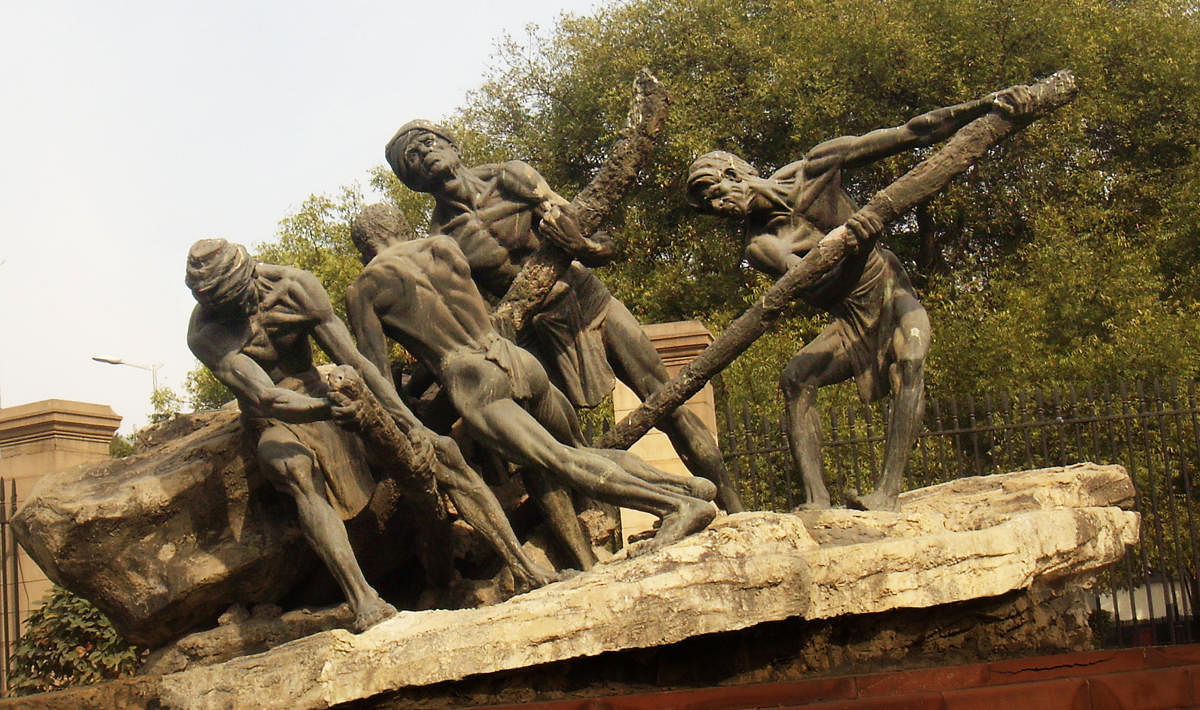 A sculpture at NGMA Delhi PHOTO BY GIRIDHAR KHASNIS