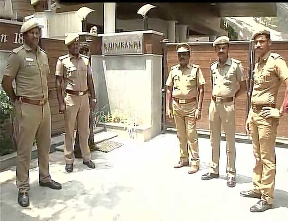 Police sources from the headquarters here told Deccan Herald that barricades were kept at the entrance of all roads leading to Rajinikanth's residence. ANI file photo