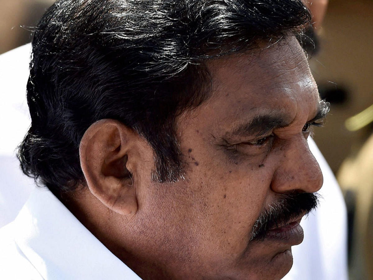Tamil Nadu Chief Minister K Palaniswami. PTI file photo