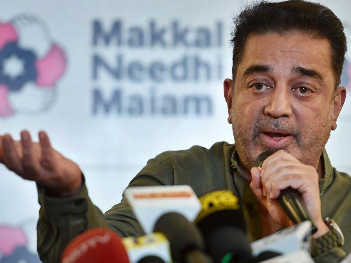 Makkal Neethi Mayyam president Kamal Haasan today accused the Tamil Nadu government of being subservient to the Centre rather than upholding the state's rights on the Cauvery issue. PTI file photo