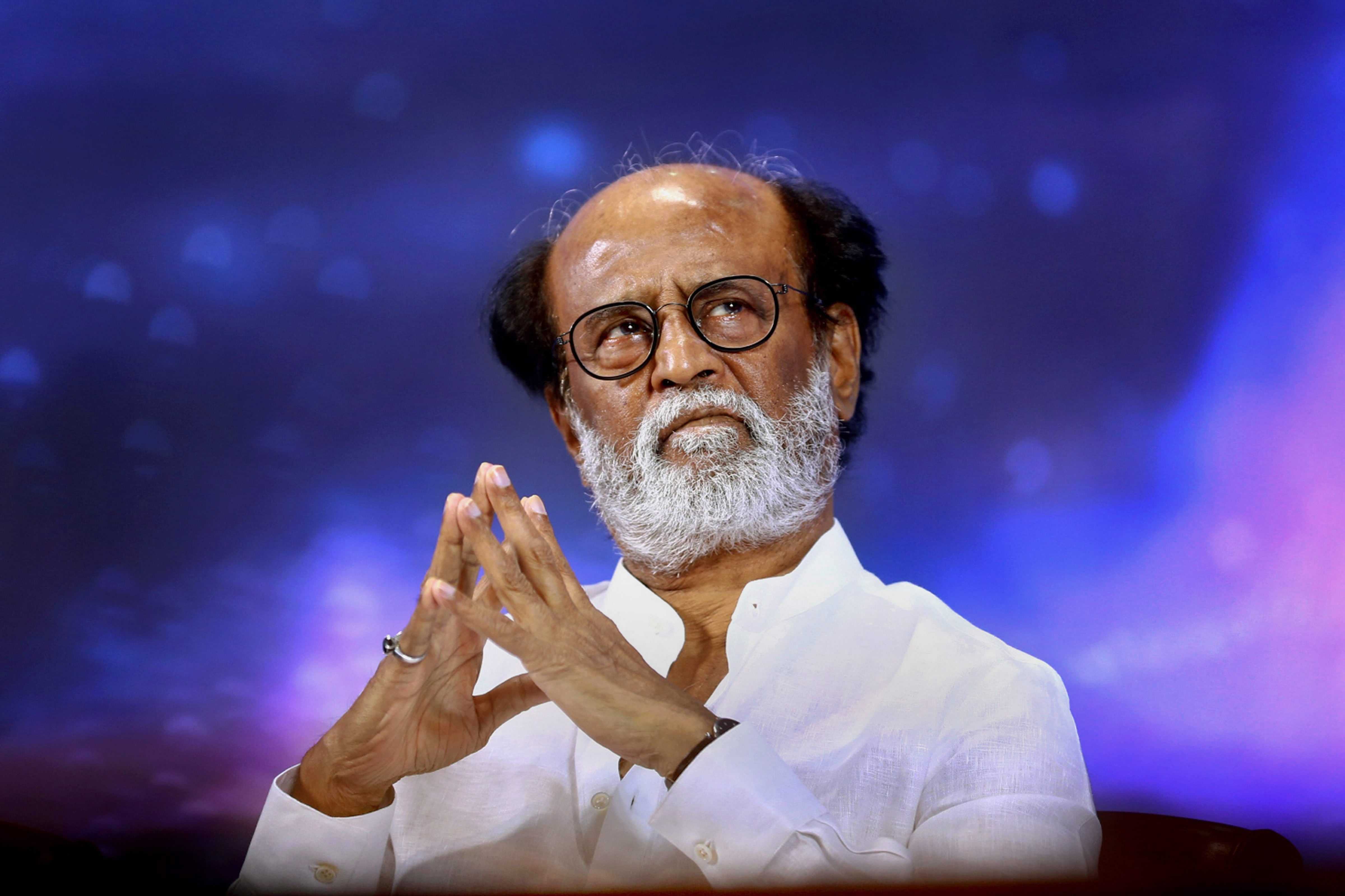 Actor Rajinikanth in a statement without naming the DMK, said: "no force" can separate him from his fans and urged his followers to tread the path of fairness. PTI file photo