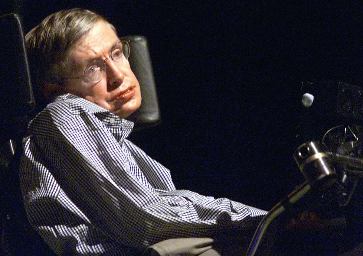 Late British astrophysicist Stephen Hawking. AFP file photo