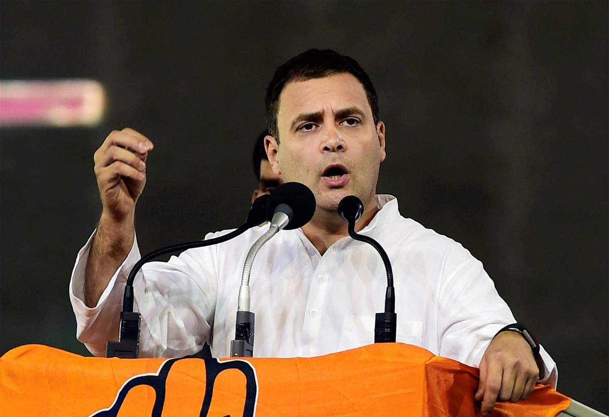 Rahul questioned the prime minister's authority to speak on corruption while being surrounded by BJP leaders accused of financial wrongdoing.