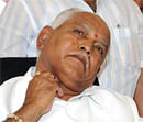 Former Karnataka Chief Minister, B S Yeddyurappa. DH Photo