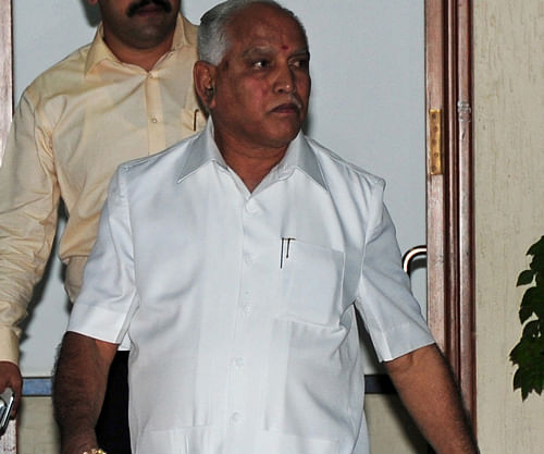 A section of State BJP leaders are understood to be pitching for the post of national vice-president of the party for former chief minister B&#8200;S&#8200;Yeddyurappa. / DH Photo