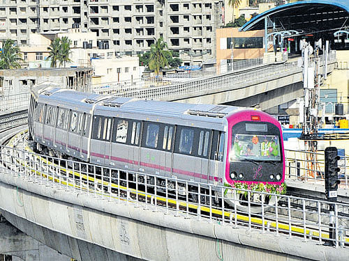 The speed of the trains is being increased gradually and the pilots trained to manage speed. At present, average speed on both purple and green lines ranges from 30 kmph to 35 kmph.  DH