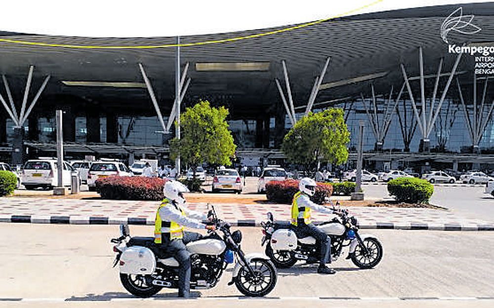 KIA, first airport to launch custom-made patrolling  bikes