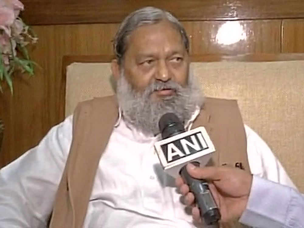 Anil Vij termed the incident a murder at a press conference. ANI file photo.