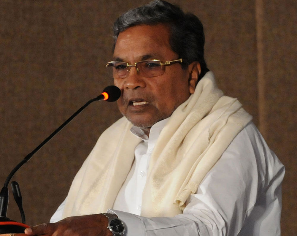 Chief Minister Siddaramaiah. DH file photo.