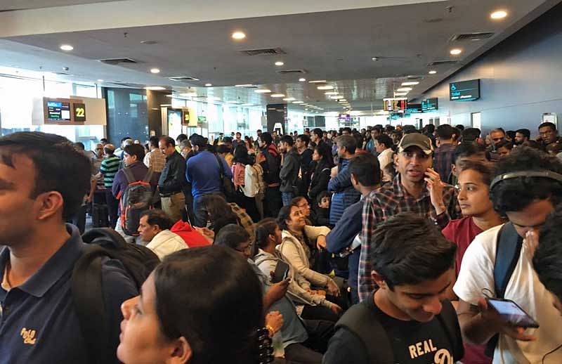 The queues at the country's third busiest airport are widespread with passengers forced to stand for long hours at the baggage and security screening gates. (File image for representation)