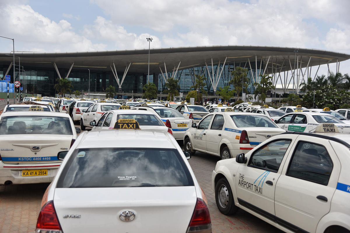 The airport managers have debt and equity as two options to generate funds for expansion which would require at least Rs 3,000 crore to show its share of investment to the bankers to get a maximum of 75 per cent of loan. (DH File Photo)