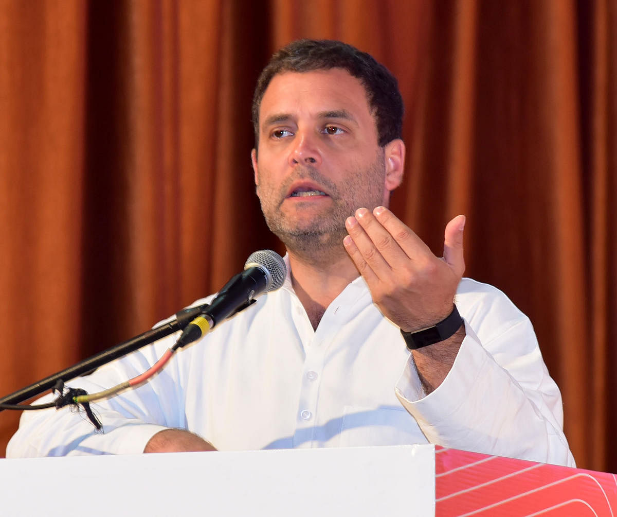 Rahul Gandhi arrived today in Karnataka for the unveiling of the Congress manifesto ahead of the May 12 Assembly Elections.