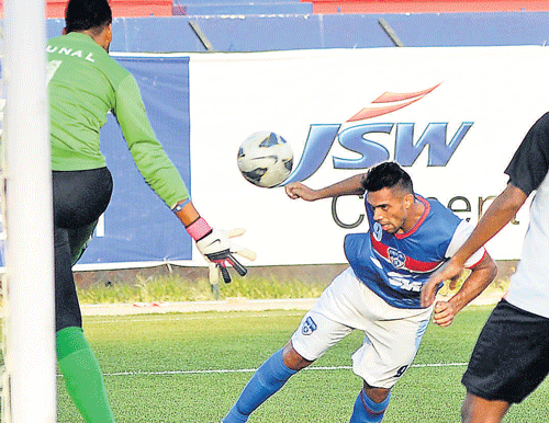 Leaders Bengaluru FC blanked Mohun Bagan 2-0 to go four points clear at the top of the table and inch closer to the title after their round 24 I-League fixture at the Vivekananda Yuba Bharati Krirangan here on Sunday. DH photo
