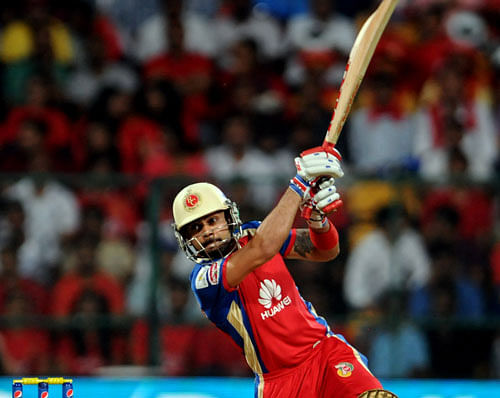 Skipper Virat Kohli was back in form at the nick of time as Royal Challengers Bangalore scored a respectable 160 for six against Sunrisers Hyderabad on a difficult track in an IPL encounter here today. DH file photo