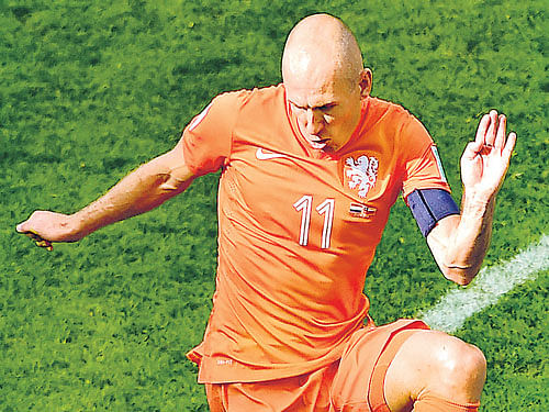 Netherlands will depend on Arjen Robben for goals and incisive passes. Reuters