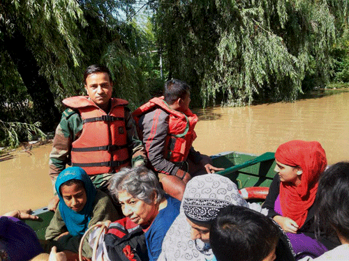 Seventy five of 549 tourists from Karnataka stranded due to devastating floods in Jammu and Kashmir have been rescued so far, the state government said here today / PTI Photo for representation