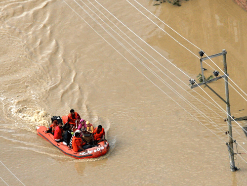 About 200 of 640-odd tourists from Karnataka, stranded due to devastating floods in Jammu and Kashmir, have been rescued, the state government said today / Reuters Photo only for representation