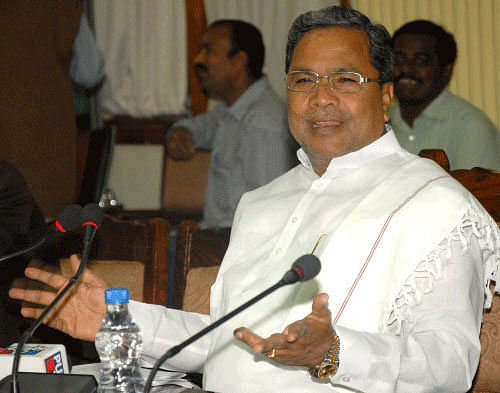 Karnataka Chief Minister Siddaramaiah dh file photo