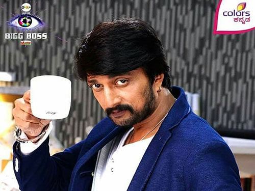 The third season of the show goes on air on Sunday. This is the third consecutive time that Sudeep is hosting the show. Image courtesy: Facebook