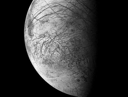 Europa is under a constant gravitational assault. Photo courtesy: Twitter