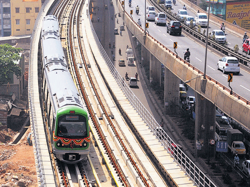 Can Namma Metro meet  April deadline for Phase 1? . DH file photo