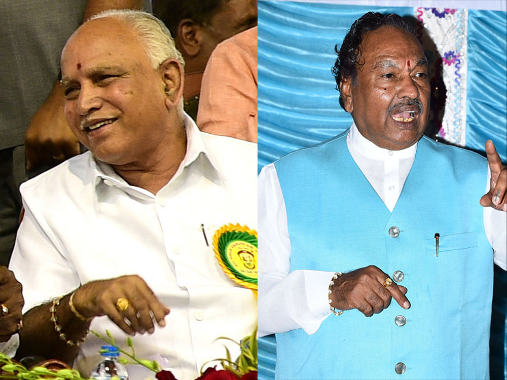 The faction met at Palace Grounds on Wednesday. Eshwarappa, former deputy chief minister, turned up, despite a party directive against the rally.