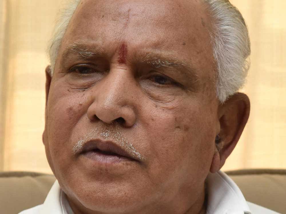 Karnataka BJP President B S Yeddyurappa urged dalits not to vote for the Congress, as the party had not bestowed the Bharat Ratna accolade to Dr B R Ambedkar, who is popularly known as the architect of the Indian Constitution. DH file photo