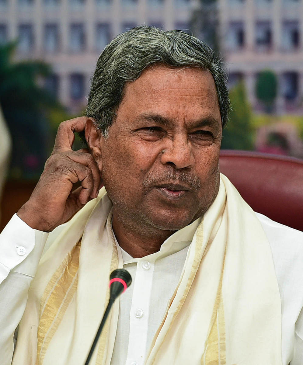 In picture: Chief Minister Siddaramaiah. DH file photo.