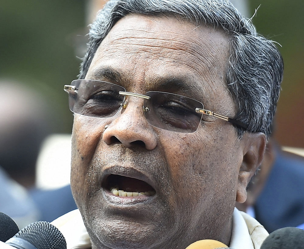 Siddaramaiah said that protest is the lifeblood of a democracy. DH file photo.