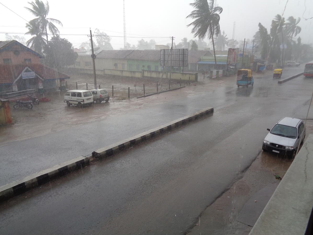 Parts of Mysuru region, including Mysuru, Mandya, Hassan and Chamarajanagar districts, received good rains, accompanied by lightning and hailstones.