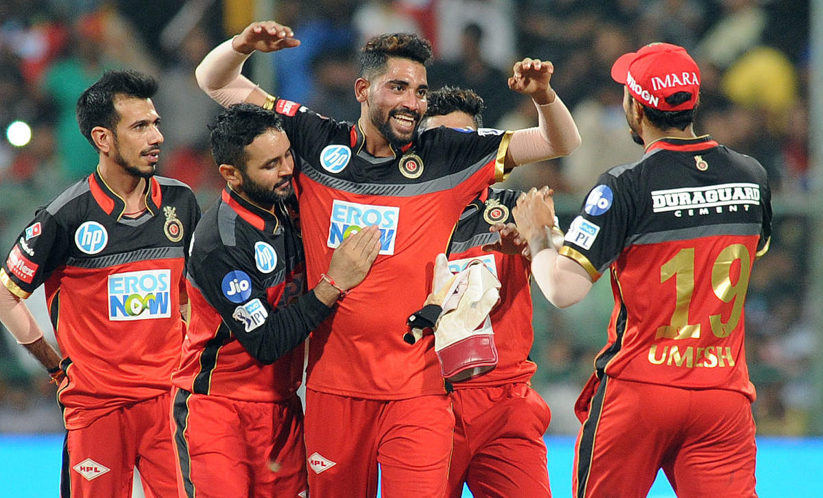 Royal Challengers Bangalore will be hoping to string together another team performance when they take on Rajasthan Royals in the final league encounter on Saturday. DH PHOTO/ SRIKANTA SHARMA R