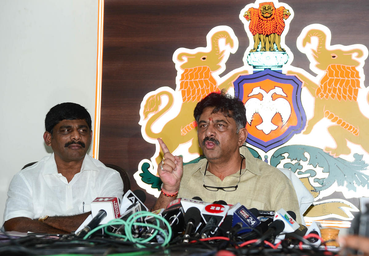 Water Resources Minister DK Shivakumar. DH file photo