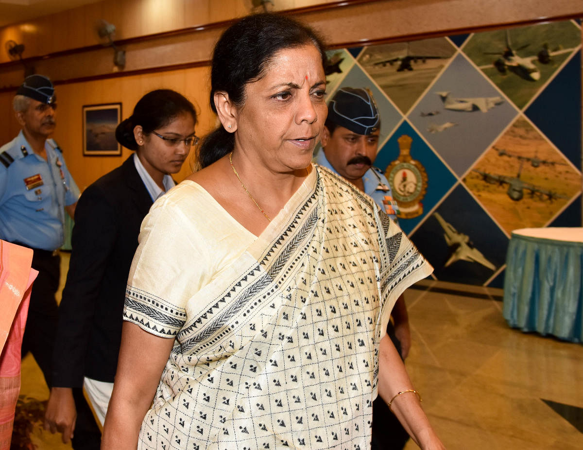 Union Defence Minister Nirmala Sitharaman. DH File Photo 