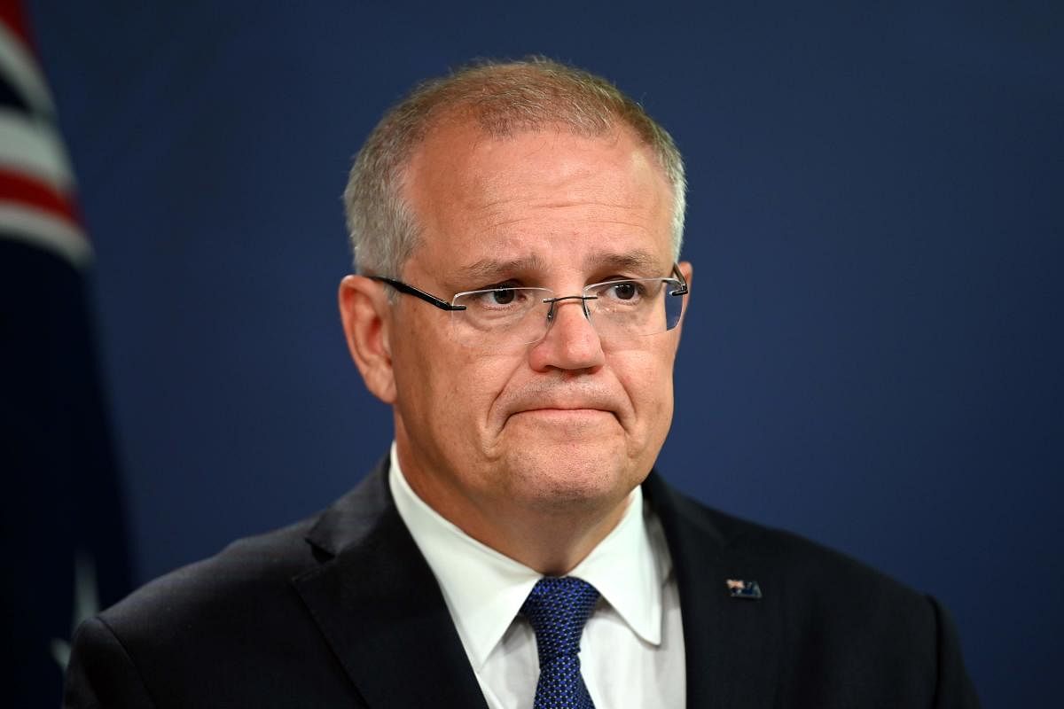 "We stand here and condemn, absolutely the attack that occurred today by an extremist, right-wing, violent terrorist," Morrison told a press conference. (AFP File Photo)