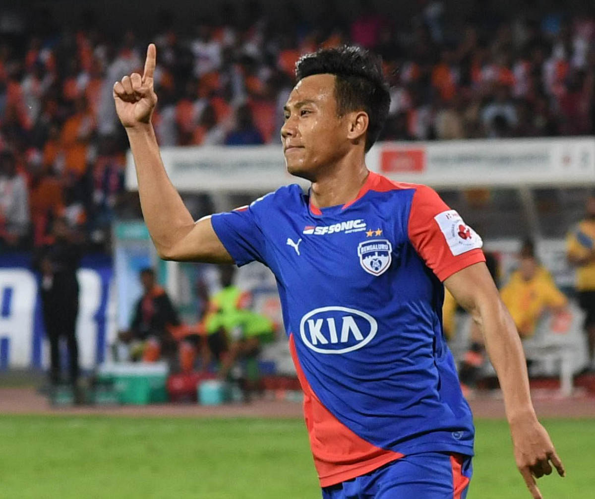 Bengaluru FC’s Udanta Singh has made rapid improvements to establish himself as a sure starter for the club. DH FILE PHOTO